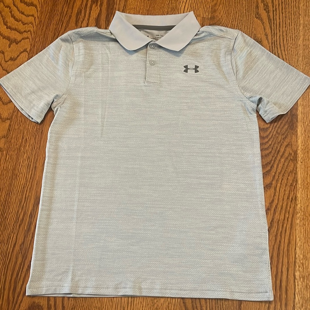 Under Armour gray polo YXL